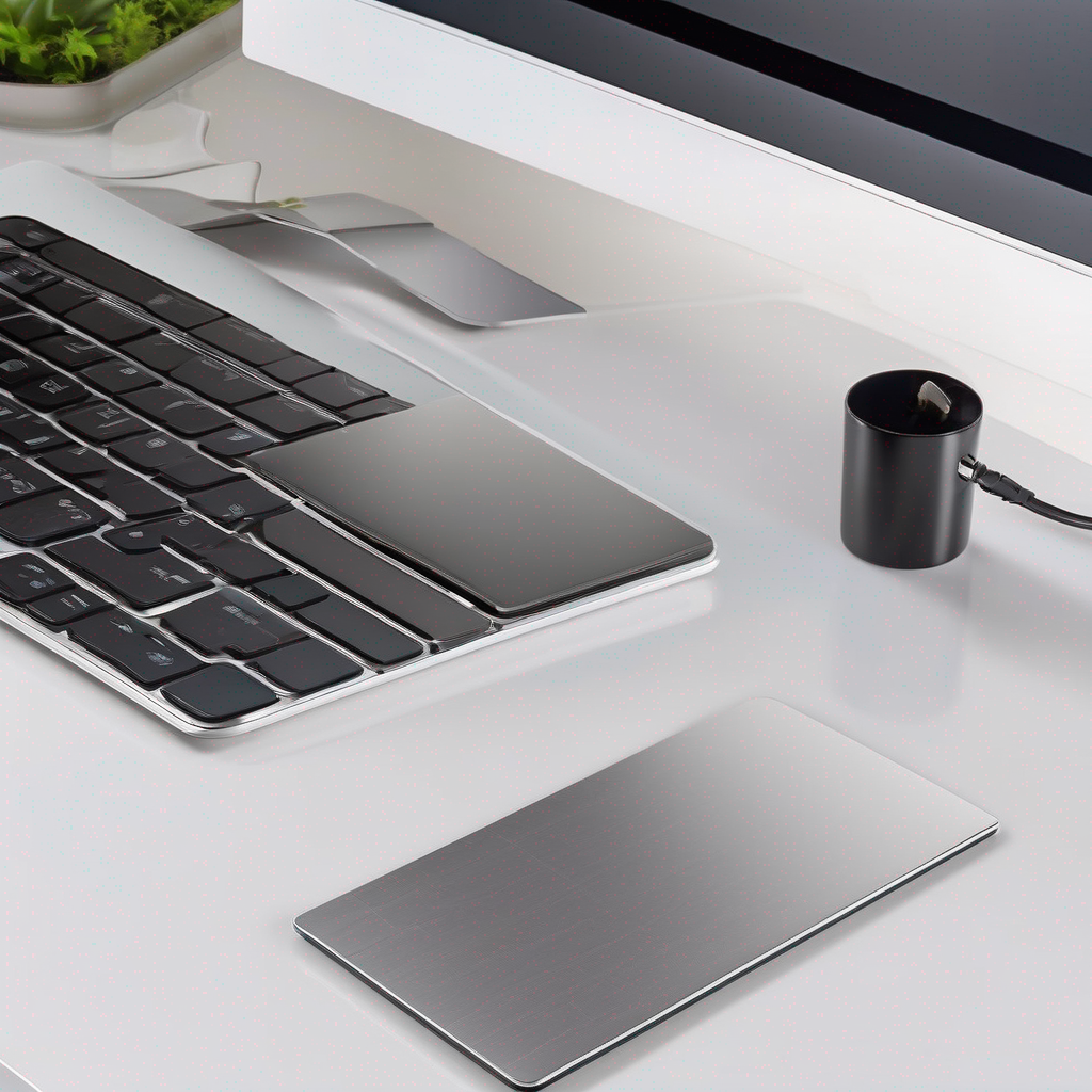 Recycled Aluminum Bluetooth Trackpad with Solar Panel