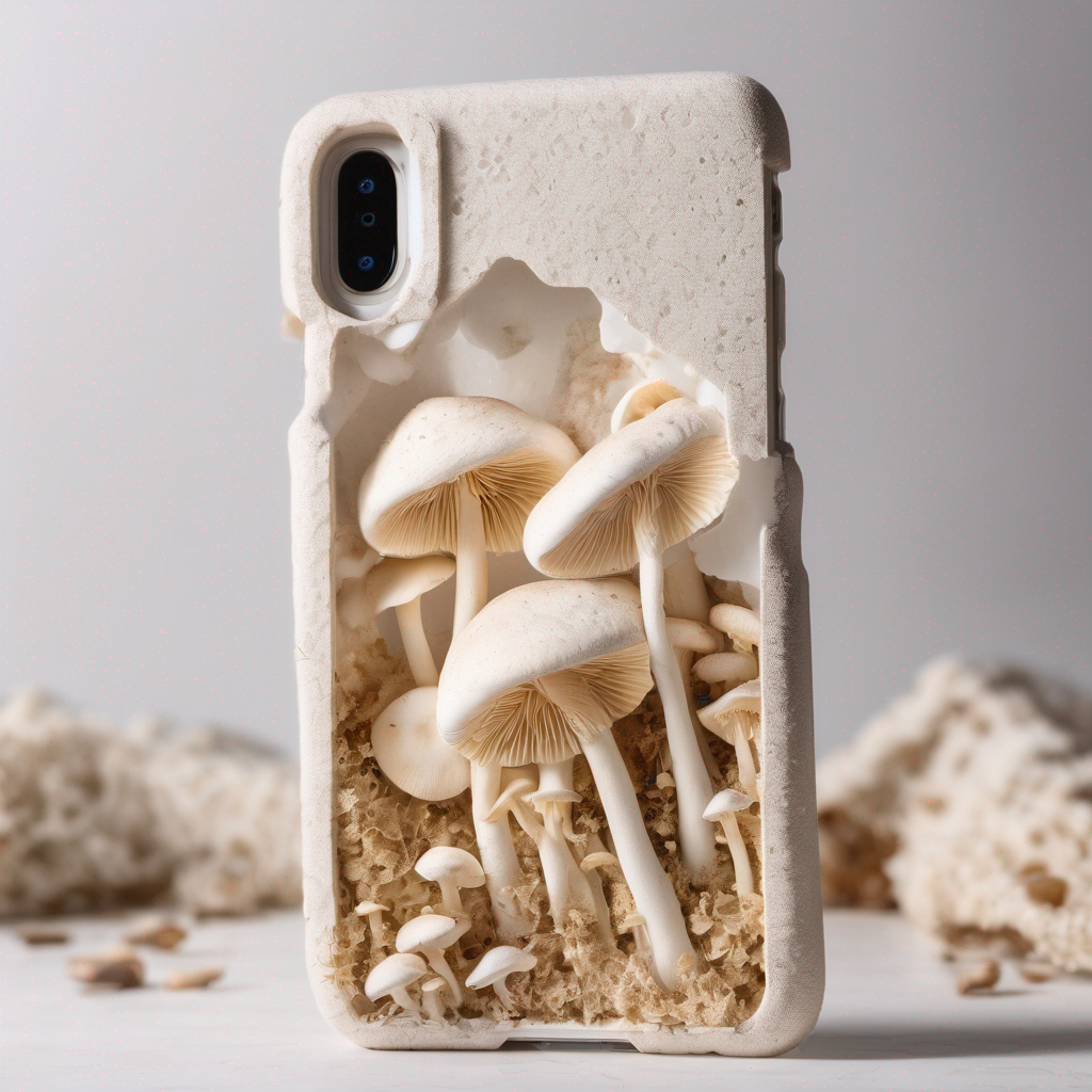 Mushroom Mycelium Phone Case with Biodegradable Protection