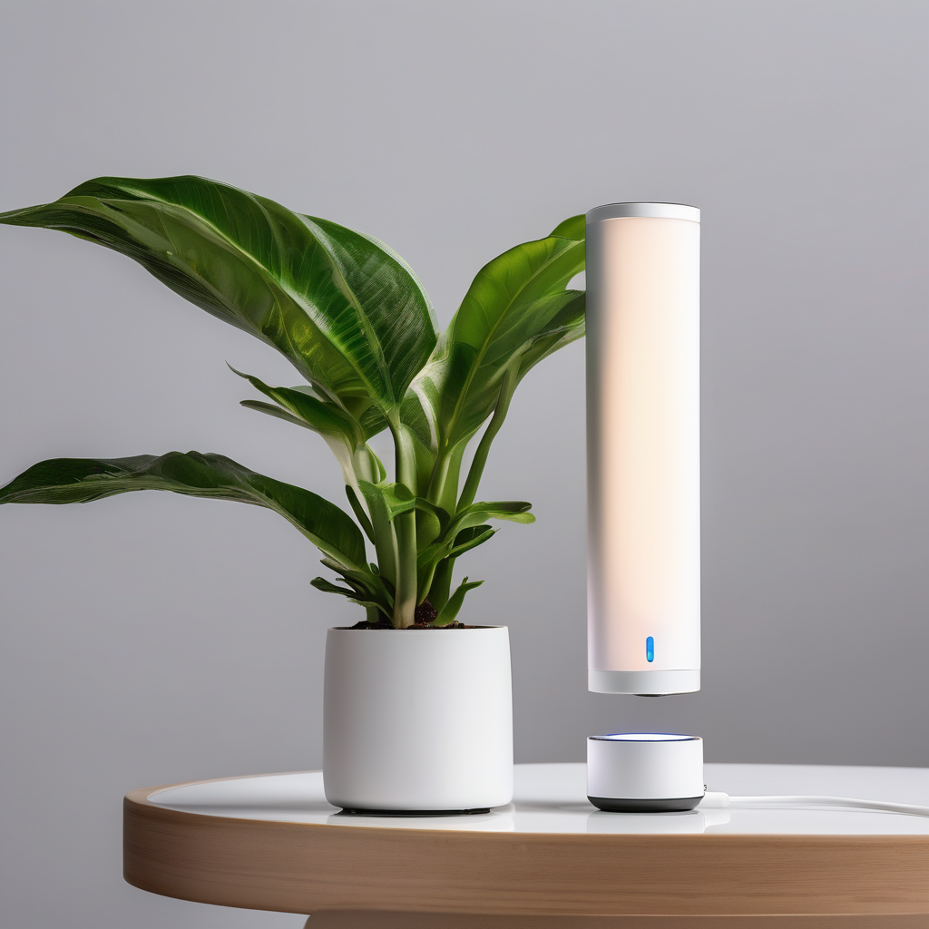 AirPure Smart Plant Monitor & Air Quality Sensor System