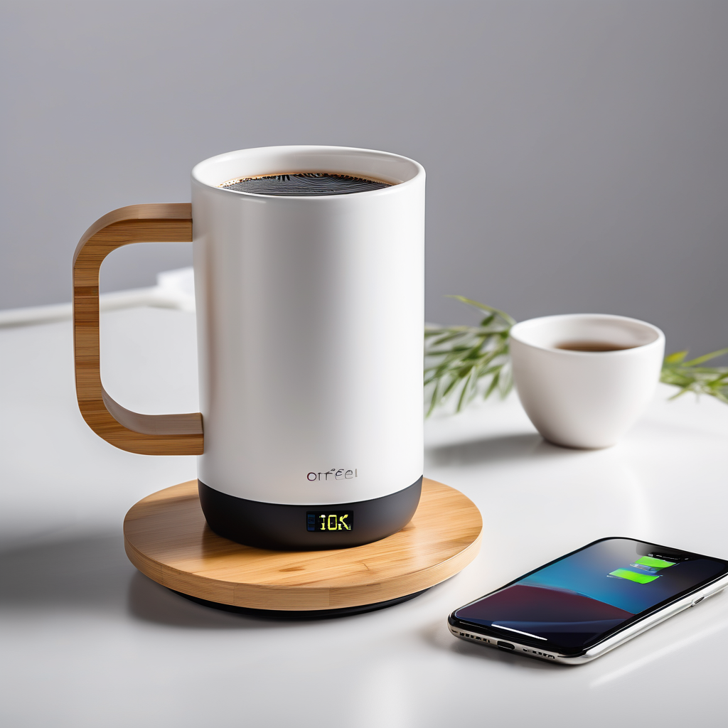 ThermoSync Smart Mug - Temperature Control & Wireless Charging