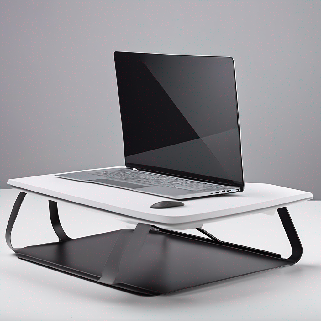 Recycled Plastic Adjustable Laptop Stand with Cooling