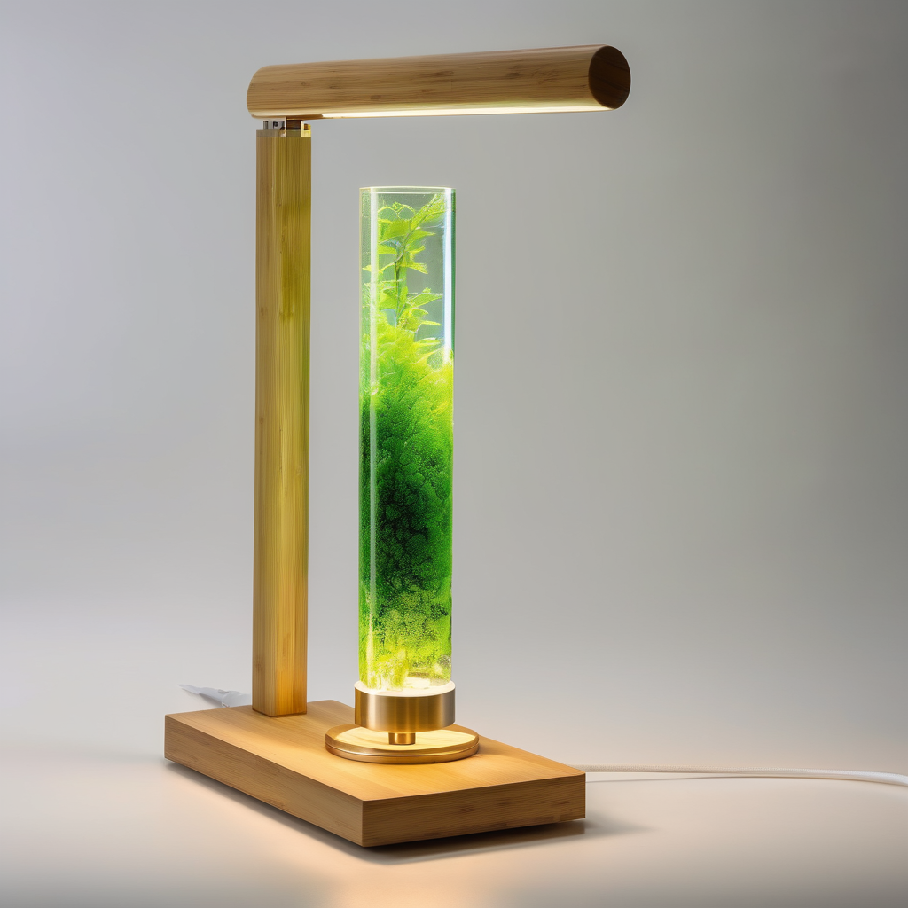 BioPower Algae Desk Lamp - Living Light with Air Purification