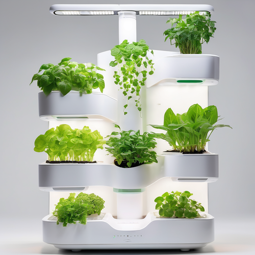 AquaSync Smart Hydroponic Garden Tower - Indoor Food System